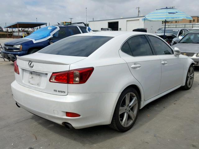 JTHBF5C25C5160186 - 2012 LEXUS IS 250 WHITE photo 4