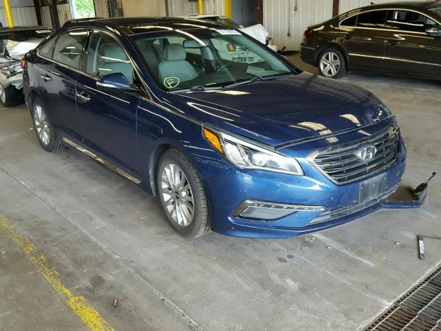 5NPE34AF3FH033416 - 2015 HYUNDAI SONATA SPO BLUE photo 1