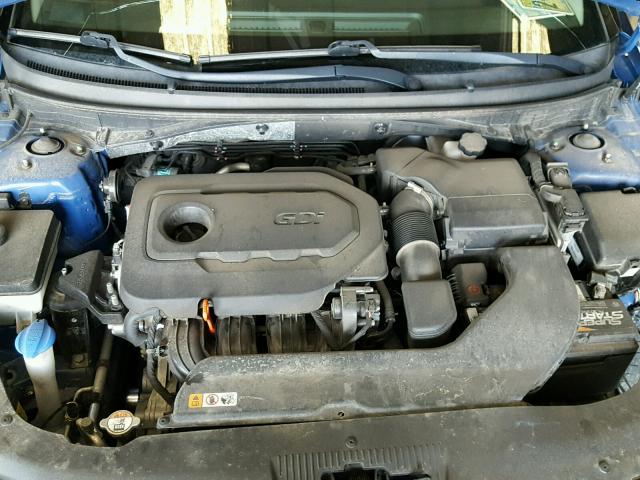 5NPE34AF3FH033416 - 2015 HYUNDAI SONATA SPO BLUE photo 7