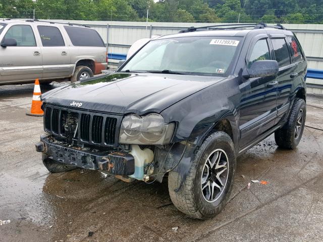 1J4HR48N76C329747 - 2006 JEEP GRAND CHER BLACK photo 2