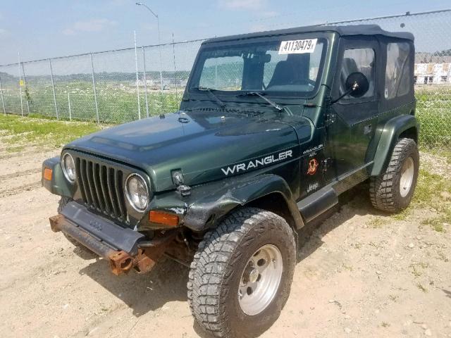 1J4FY49S9VP498867 - 1997 JEEP WRANGLER / GREEN photo 2