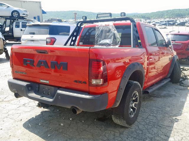 1C6RR7YT1GS386051 - 2016 RAM 1500 REBEL წითელი ფოტო 4