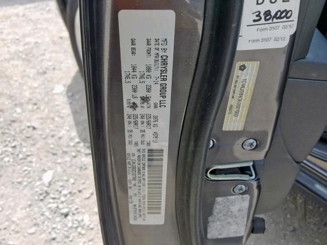 1C4NJDBB3ED927003 - 2014 JEEP COMPASS SP ნაცრისფერი ფოტო 10