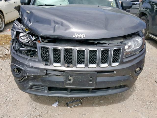 1C4NJDBB3ED927003 - 2014 JEEP COMPASS SP ნაცრისფერი ფოტო 9