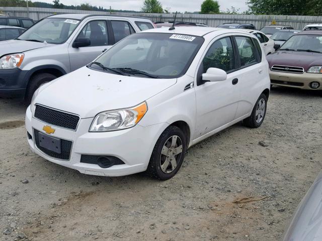 KL1TD6DEXBB149444 - 2011 CHEVROLET AVEO LS WHITE photo 2