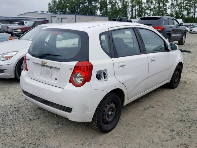 KL1TD6DEXBB149444 - 2011 CHEVROLET AVEO LS WHITE photo 4