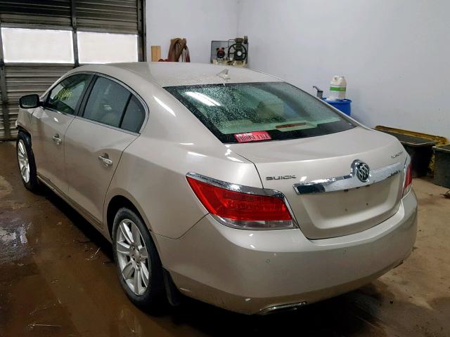 1G4GF5E32DF204035 - 2013 BUICK LACROSSE P TAN photo 3