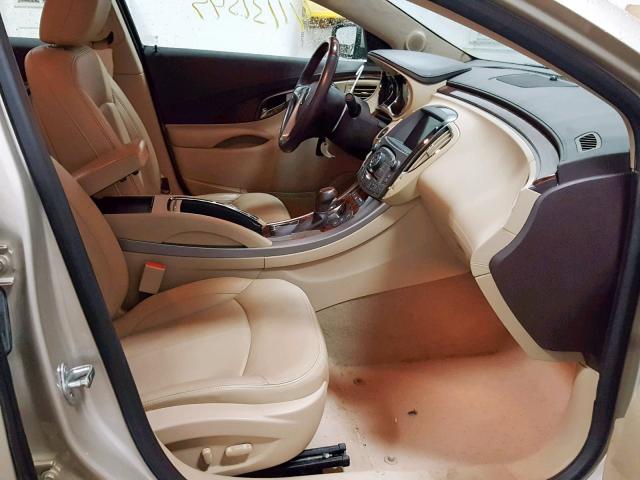 1G4GF5E32DF204035 - 2013 BUICK LACROSSE P TAN photo 5