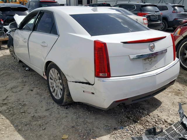 1G6DE5E58D0114096 - 2013 CADILLAC CTS LUXURY WHITE photo 3