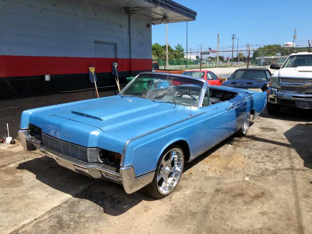 6Y86G433506 - 1966 LINCOLN TOWN CAR BLUE photo 2