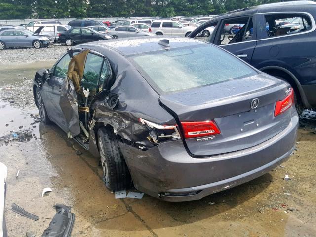 19UUB1F5XJA004428 - 2018 ACURA TLX TECH GRAY photo 3