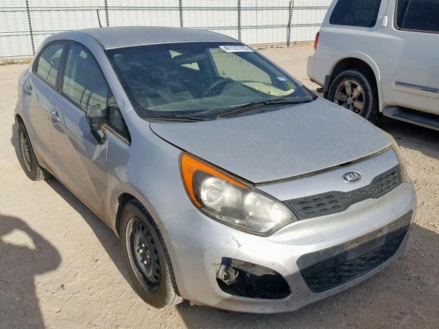 KNADM5A30D6205393 - 2013 KIA RIO LX SILVER photo 1