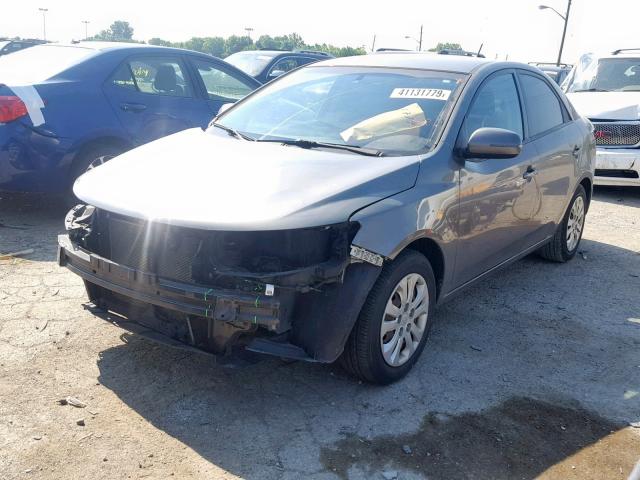 KNAFU4A25B5415386 - 2011 KIA FORTE EX GRAY photo 2