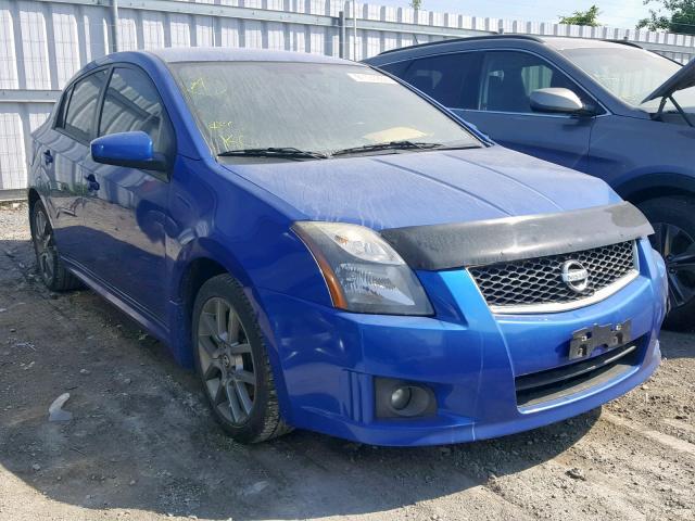 3N1BB6AP2CL738054 - 2012 NISSAN SENTRA SE- BLUE photo 1