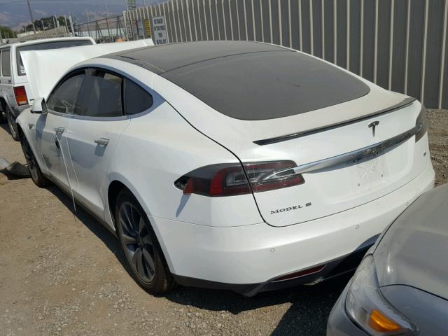 5YJSA1H18EFP43958 - 2014 TESLA MODEL S WHITE photo 3