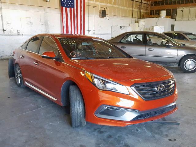 5NPE34AB4FH105110 - 2015 HYUNDAI SONATA SPO ORANGE photo 1