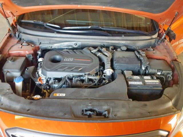 5NPE34AB4FH105110 - 2015 HYUNDAI SONATA SPO ORANGE photo 7