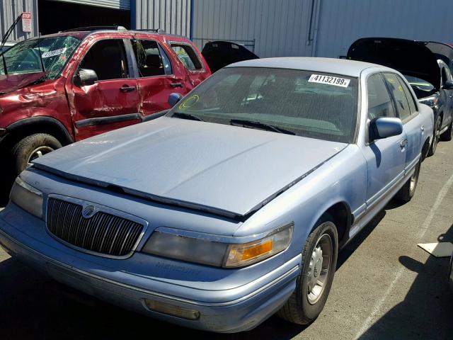 2MELM75WXVX719710 - 1997 MERCURY GRAND MARQ BLUE photo 2