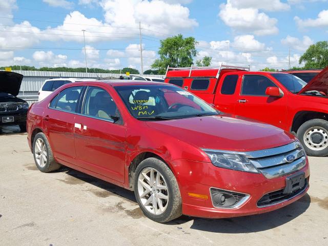 3FAHP0JA7BR155045 - 2011 FORD FUSION SEL RED photo 1