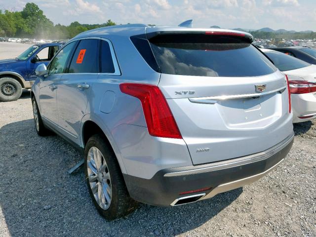 1GYKNFRS1HZ326537 - 2017 CADILLAC XT5 PLATIN BLUE photo 3