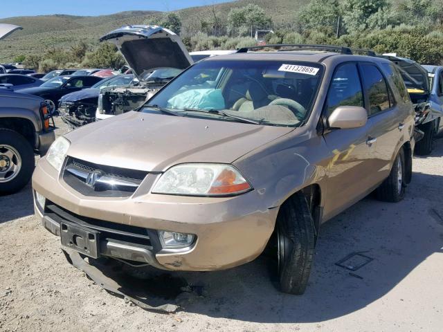 2HNYD18661H525187 - 2001 ACURA MDX TOURIN TAN photo 2