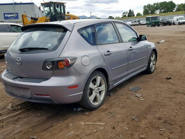 JM1BK143251254789 - 2005 MAZDA 3 HATCHBAC GRAY photo 4