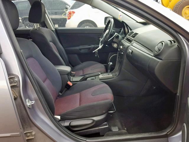 JM1BK143251254789 - 2005 MAZDA 3 HATCHBAC GRAY photo 5