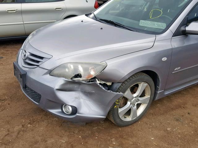 JM1BK143251254789 - 2005 MAZDA 3 HATCHBAC GRAY photo 9