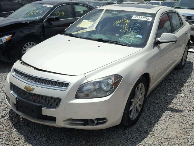 1G1ZE5E05CF321637 - 2012 CHEVROLET MALIBU LTZ WHITE photo 2