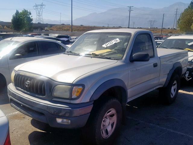 5TENM92N51Z846682 - 2001 TOYOTA TACOMA PRE SILVER photo 2