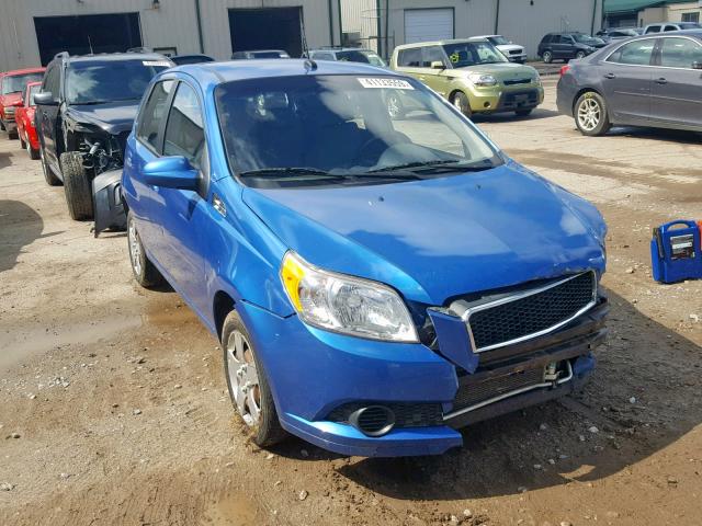 KL1TD66E99B692419 - 2009 CHEVROLET AVEO LS BLUE photo 1