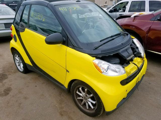 WMEEK31XX8K086268 - 2008 SMART FORTWO PAS 黄色 照片 1
