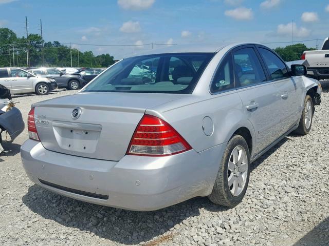 1MEFM40105G624120 - 2005 MERCURY MONTEGO LU SILVER photo 4