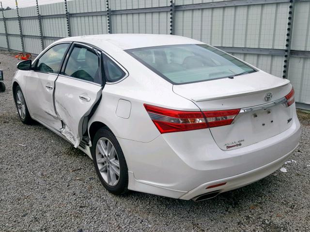 4T1BK1EB5EU086310 - 2014 TOYOTA AVALON BAS WHITE photo 3