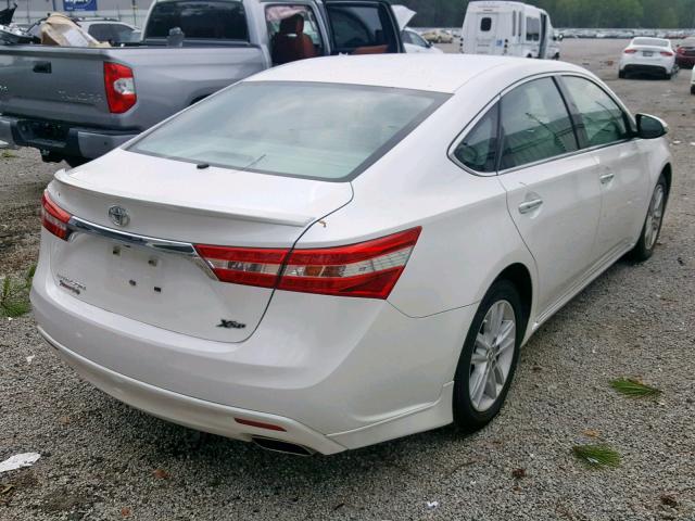 4T1BK1EB5EU086310 - 2014 TOYOTA AVALON BAS WHITE photo 4