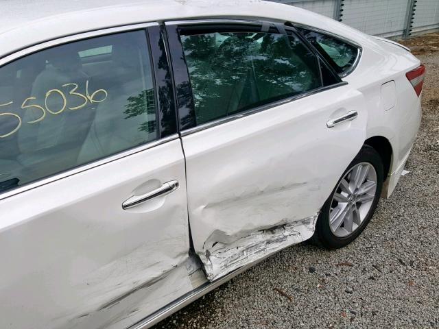 4T1BK1EB5EU086310 - 2014 TOYOTA AVALON BAS WHITE photo 9