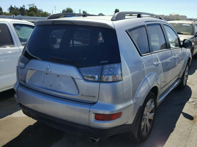 JA4AT3AW6AZ012581 - 2010 MITSUBISHI OUTLANDER SILVER photo 4