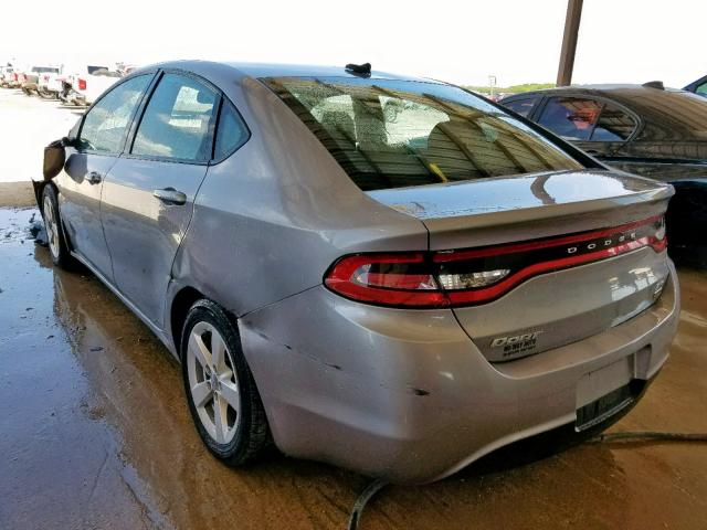 1C3CDFBA7GD623245 - 2016 DODGE DART SXT SILVER photo 3