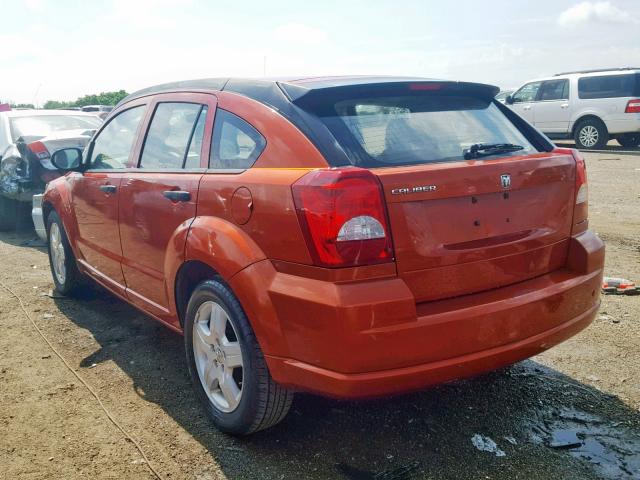 1B3HB28B48D701502 - 2008 DODGE CALIBER ORANGE photo 3