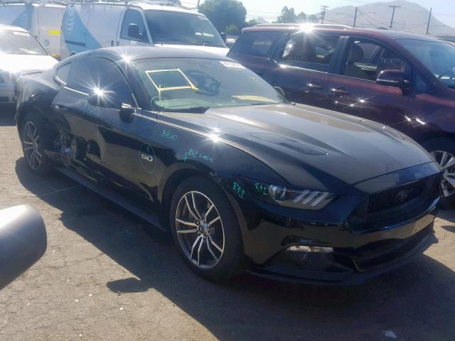 1FA6P8CF4H5330748 - 2017 FORD MUSTANG GT BLACK photo 1