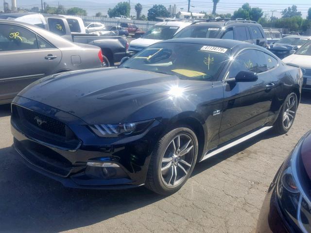 1FA6P8CF4H5330748 - 2017 FORD MUSTANG GT BLACK photo 2