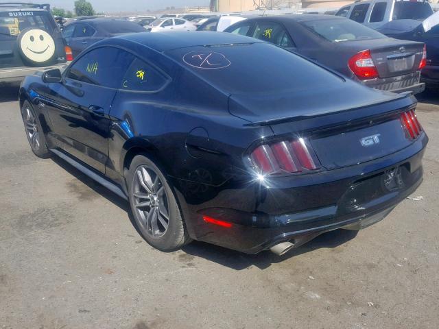 1FA6P8CF4H5330748 - 2017 FORD MUSTANG GT BLACK photo 3