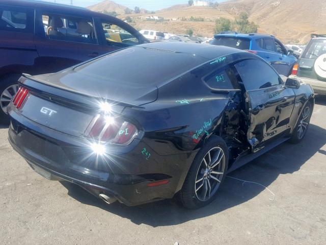 1FA6P8CF4H5330748 - 2017 FORD MUSTANG GT BLACK photo 4