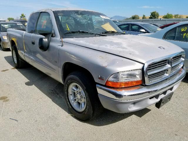 1B7GL22X2YS735350 - 2000 DODGE DAKOTA SILVER photo 1