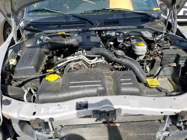 1B7GL22X2YS735350 - 2000 DODGE DAKOTA SILVER photo 7