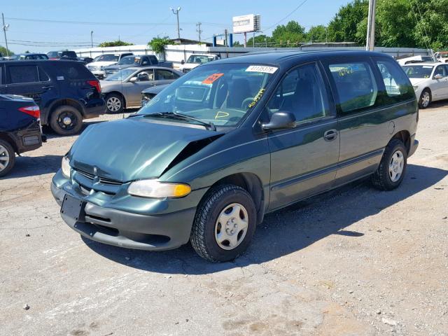 2B4FP25B1YR539009 - 2000 DODGE CARAVAN GREEN photo 2