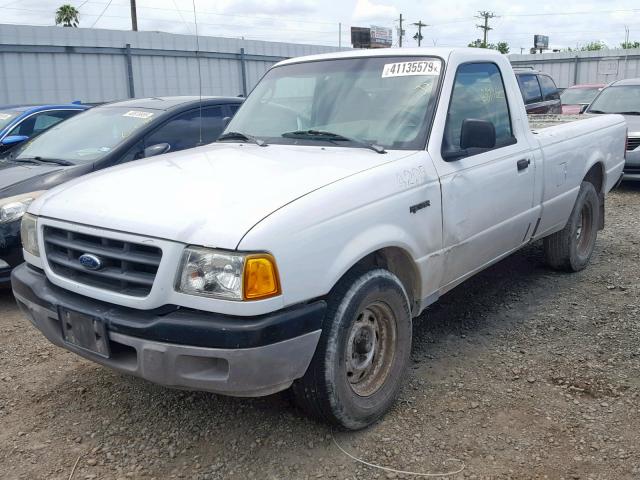 1FTYR10D23PB75122 - 2003 FORD RANGER Bílá fotografie 2