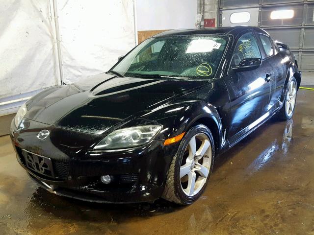 JM1FE17N740130852 - 2004 MAZDA RX8 BLACK photo 2