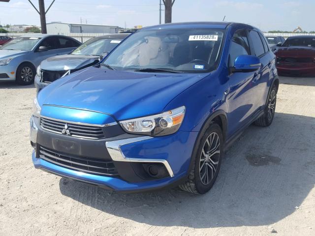 JA4AP3AU8GZ029443 - 2016 MITSUBISHI OUTLANDER BLUE photo 2