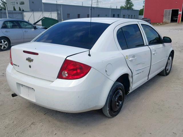 1G1AL55F687142080 - 2008 CHEVROLET COBALT LT WHITE photo 4